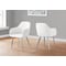 Monarch Specialties Dining Chair, Set Of 2, Side, Upholstered, Kitchen, Dining Room, Pu Leather Look, White, Chrome I 1190 - alternate 3